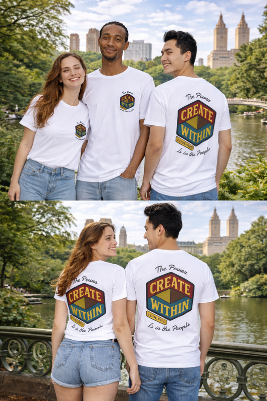 Retro Inspirational CREATE WITHIN T‑Shirt
