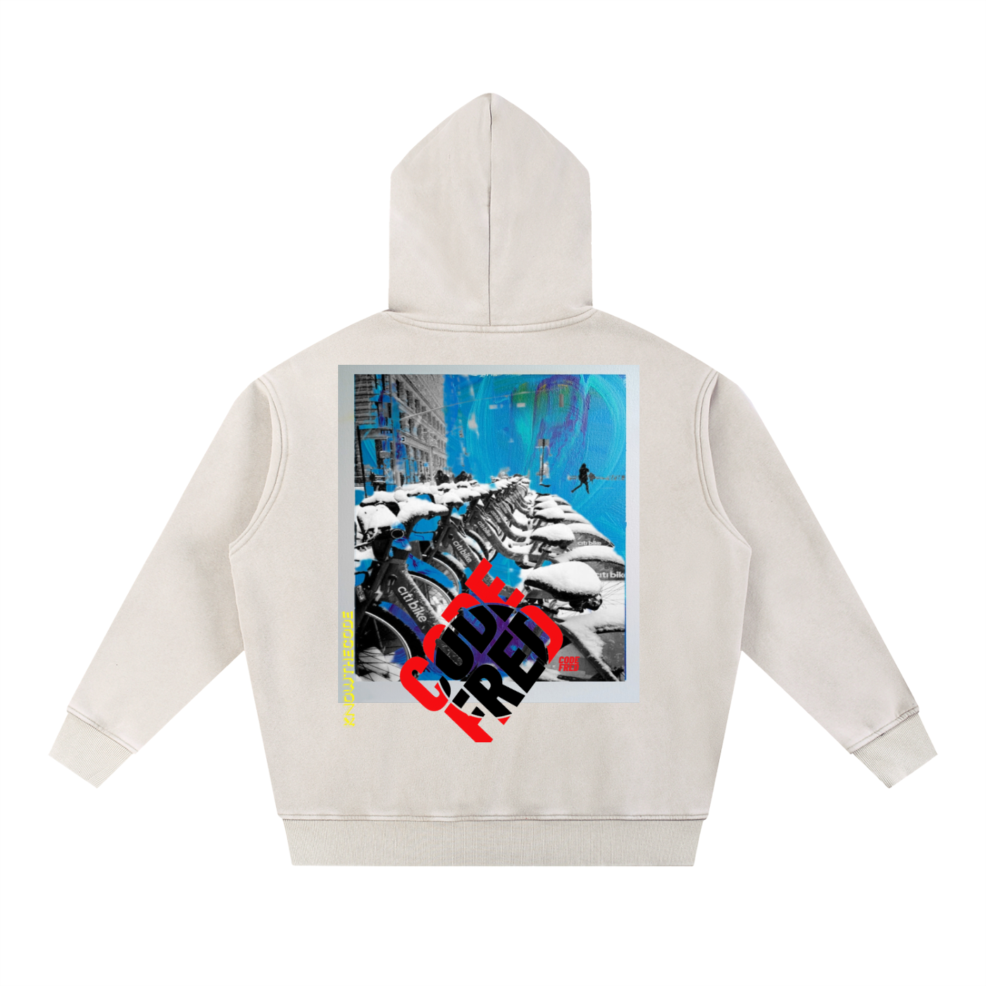 Snow Wash Fleece Oversize Hoodie