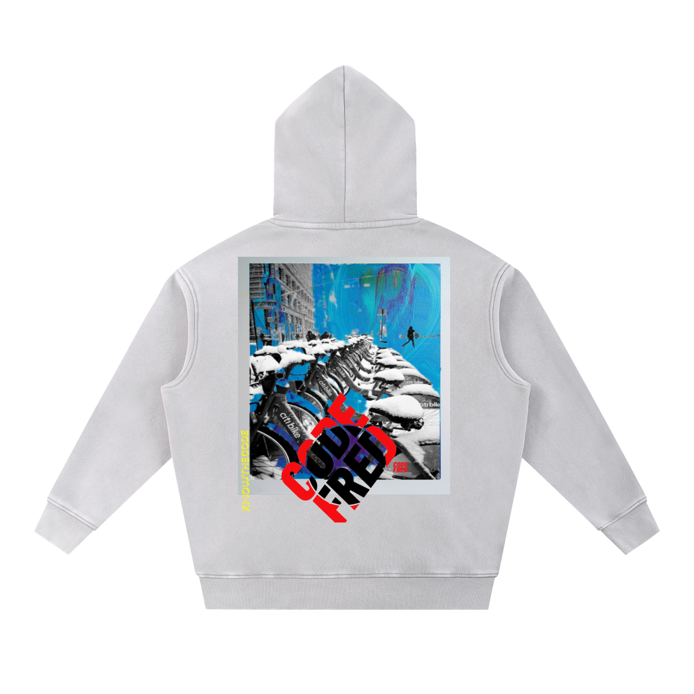 Snow Wash Fleece Oversize Hoodie