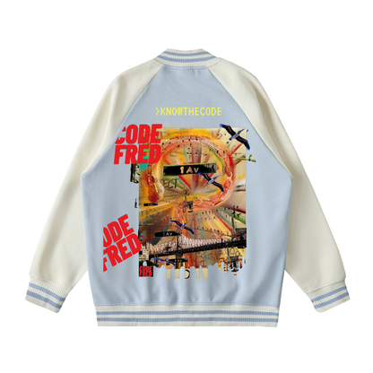 Two Tone  CODE U. Varsity Jacket