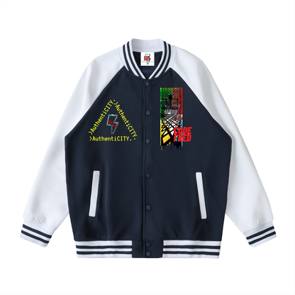 Two Tone  CODE U. Varsity Jacket