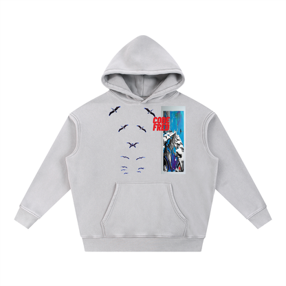 Snow Wash Fleece Oversize Hoodie