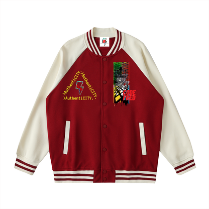 Two Tone  CODE U. Varsity Jacket